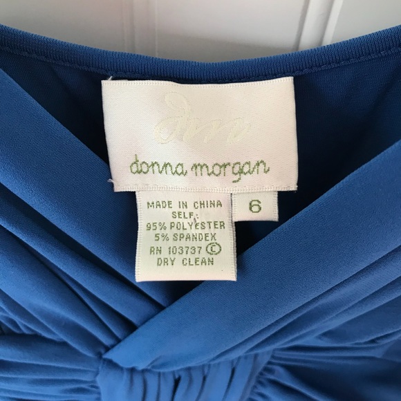 NWT Donna Morgan Blue Dress, Size 6 - Picture 3 of 8
